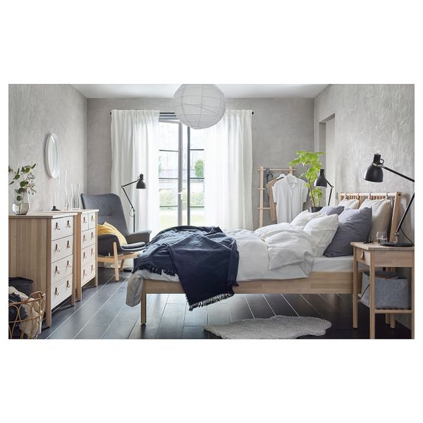 Плед, сине-серый темный 150x200 см IKEA ЙОФРИД 103.957.46 - фото 7