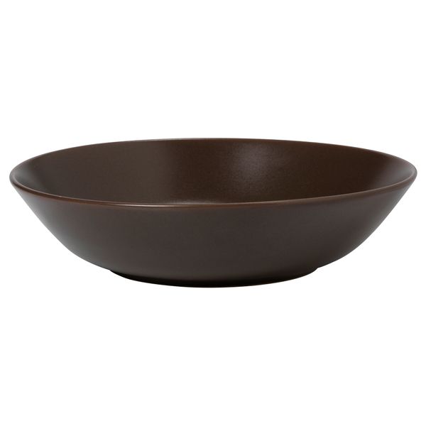 Тарелка глубокая ДИНЕРА, коричневый (22 см) - фото 1