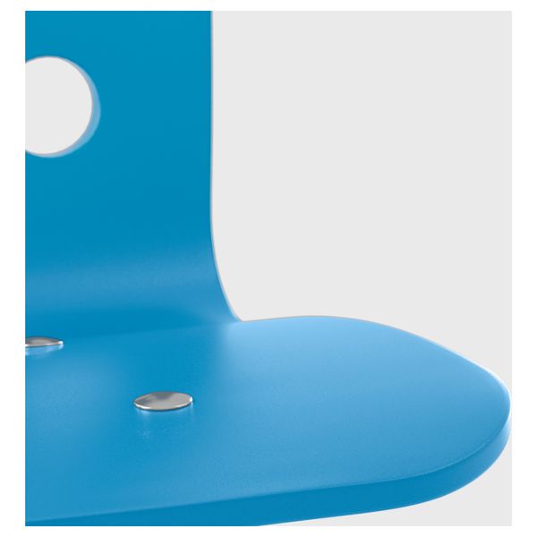 Детский стул для письменного стола ЮЛЕС, синий, серебристый - фото 5