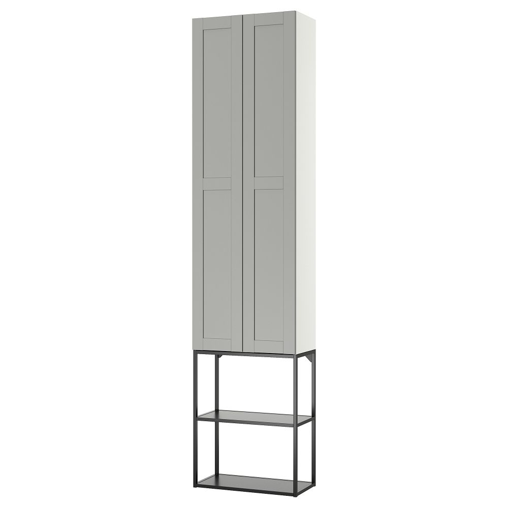 Комбинация для хранения, антрацит, серый каркас, 60x32x255 см IKEA BEGIVENHET БЕГИВЕНХЕТ 595.479.13 - фото 1