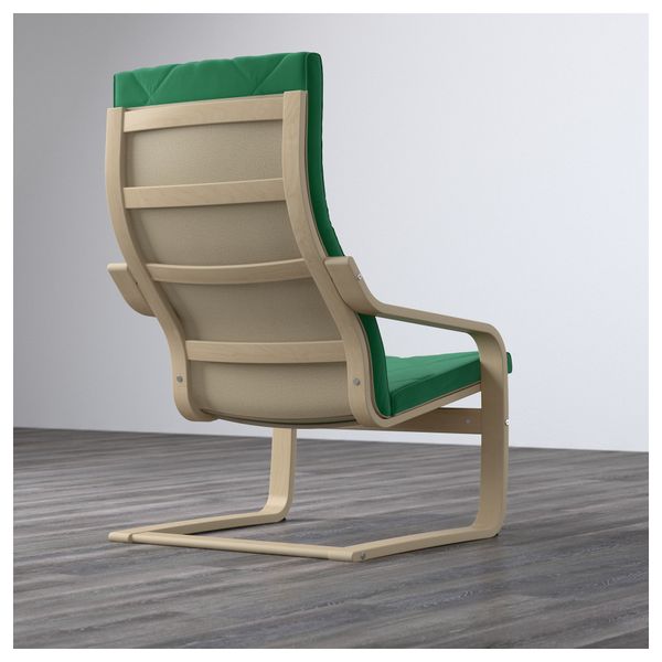Кресло ПОЭНГ, березовый шпон, Сандбакка зеленый - фото 3