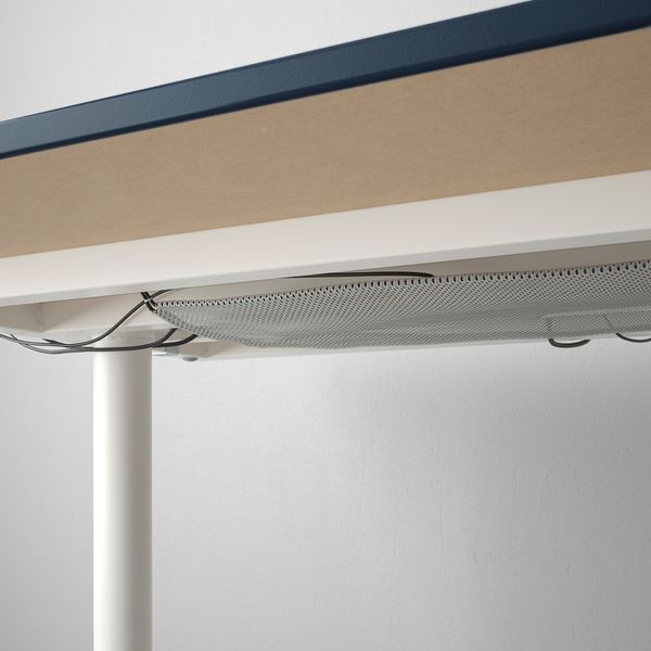 Письменный стол, 160x80 см, линолеум синий-белый IKEA BEKANT БЕКАНТ 192.827.64 - фото 4