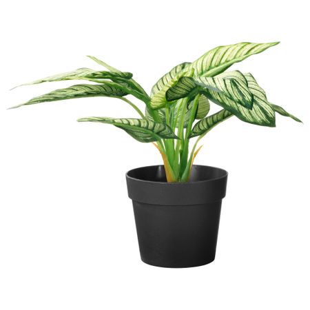 Искусственное растение в горшке ФЕЙКА, диффенбахия (9 см)
