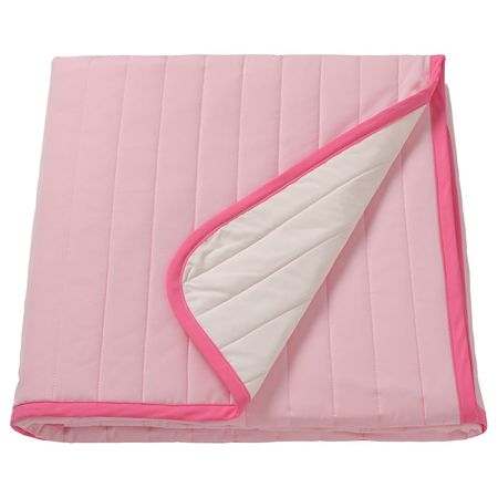 VETEJORDFLY Покрывало - розовый/белый 160x250 см