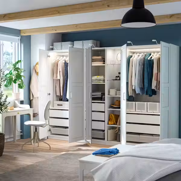 PAX / KAMMARTORP/TYSSEDAL КАММАРТОРП/ТИСС Гардероб, комбинация - схема-чертеж с размерами