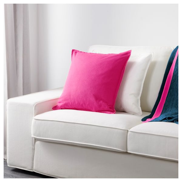 Чехол на подушку ГУРЛИ, ярко-розовый (50x50 см) - фото 2