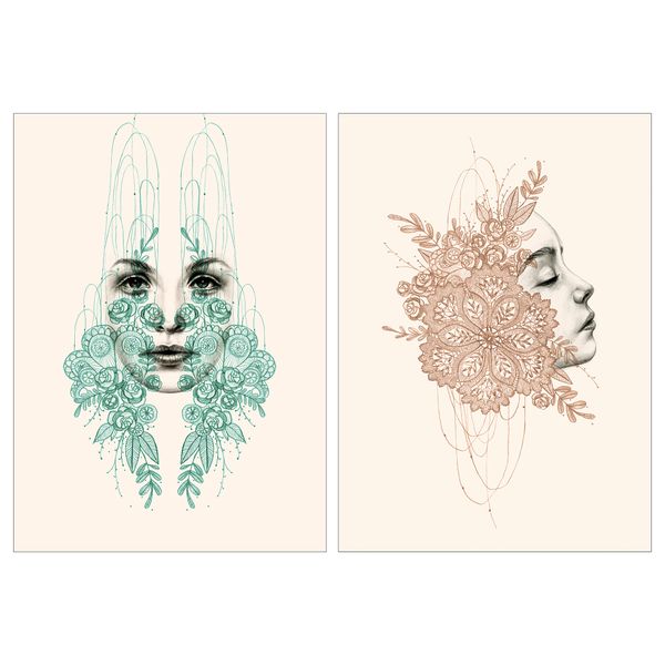 Постер, Лицо, 50x70 см IKEA DRÖMBILD ДРЁМБИЛЬД 604.964.89 - фото 1