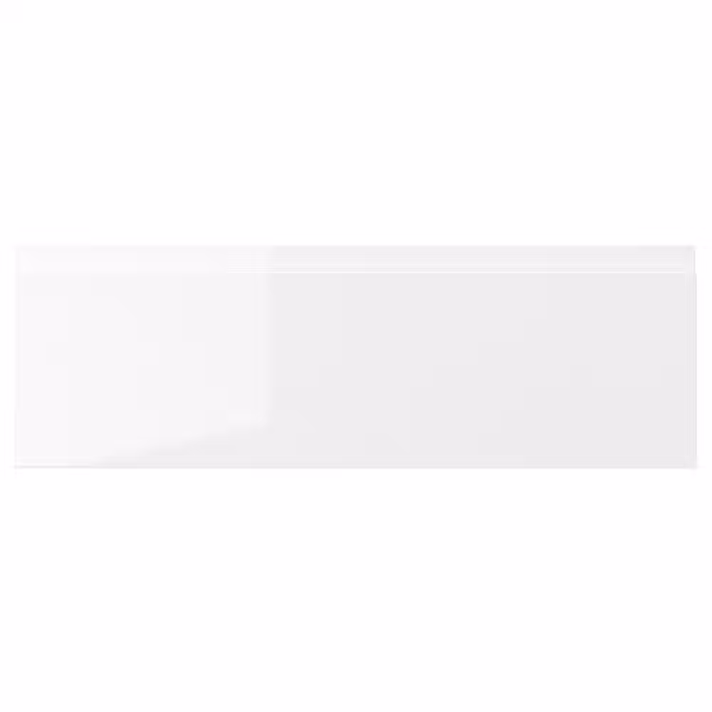 VOXTORP Фронтальная панель ящика - глянцевый белый 60x20 см - фото 1