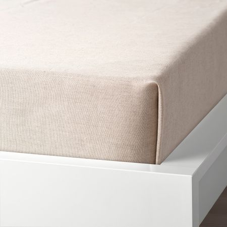 Простыня, естественный 215x215 см IKEA TOPPDÅN ТОППДОН 904.837.58