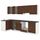 Кухня, под коричневый мореный ясень 120x300x220 см IKEA KNOXHULT КНОКСХУЛЬТ 194.177.77
