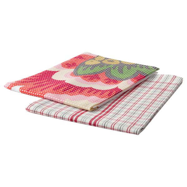 Полотенце кухонное ИНБЬЮДАНДЕ, цветок, квадраты (50x70 см) - фото 2