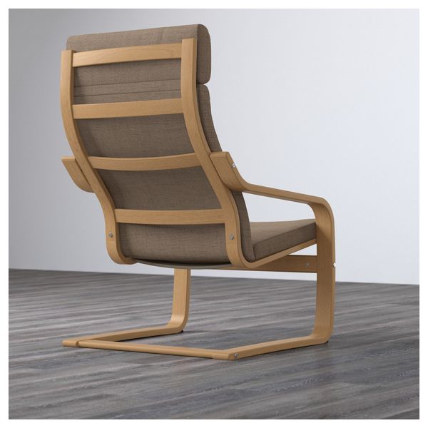 Кресло ПОЭНГ, дубовый шпон, Исунда коричневый - фото 3