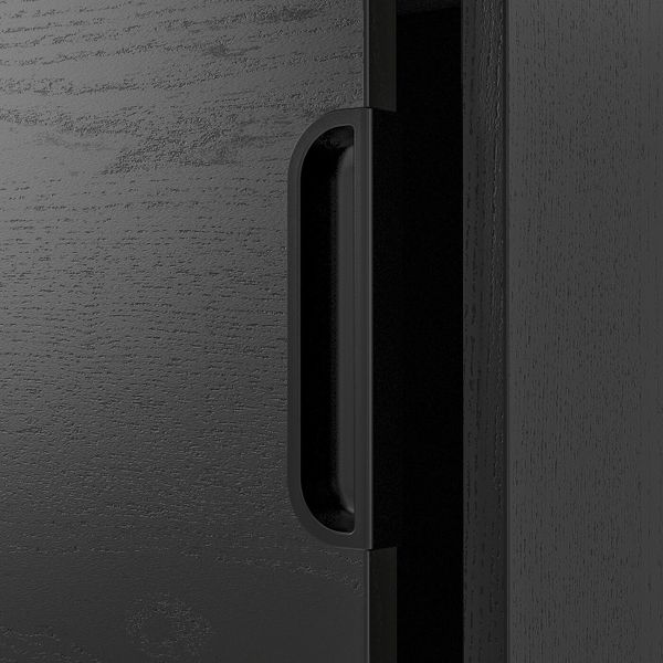 Шкаф с раздвижными дверцами, ясеневый шпон, черная морилка 160x120 см IKEA GALANT ГАЛАНТ 803.651.47 - фото 7