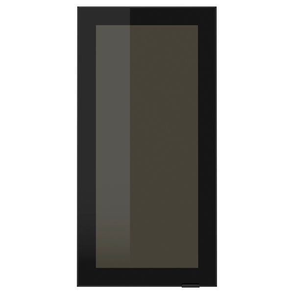 Стеклянная дверь ЮТИС, дымчатое стекло, черный - фото 1