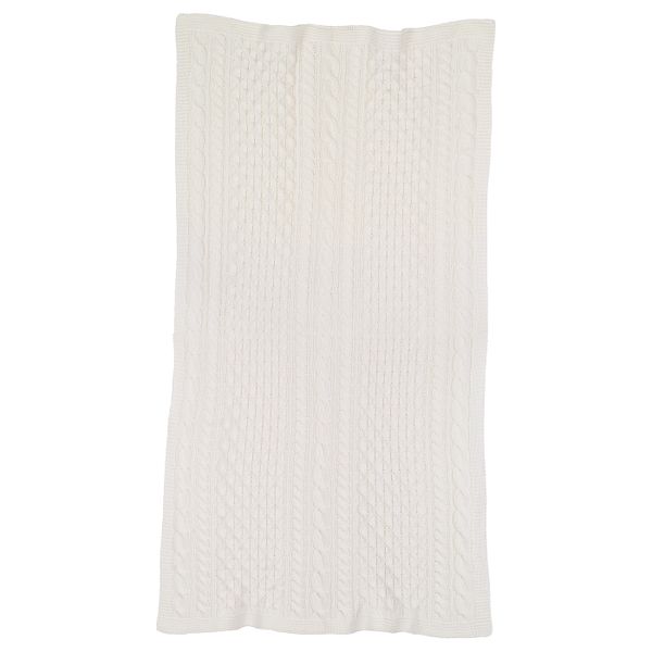 Плед, вязаный/белый с оттенком 120x180 см IKEA VIVIANNA ВИВИАННА 704.295.88 - фото 5