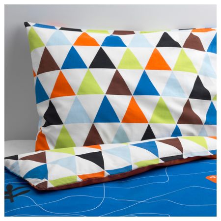 Пододеяльник и 1 наволочка ДРАКДЬЮР, синий (150x200/50x70 см)