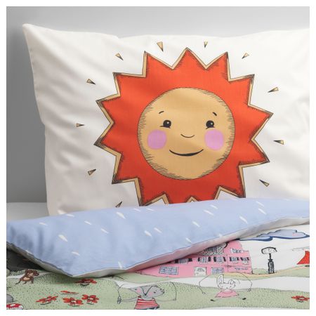 Пододеяльник и 1 наволочка УТЭЛЕК, разноцветный (150x200/50x70 см)