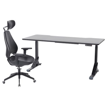 Геймерский стол и стул, 180x80 cm IKEA GRUPPSPEL УППСПЕЛЬ ГРУППСПЕЛЬ, UPPSPEL УППСПЕЛЬ 994.411.65