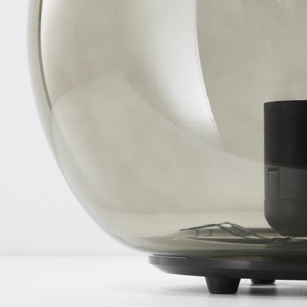 Лампа настольная, серый 25 см IKEA FADO ФАДУ 703.563.13 - схема-чертеж с размерами