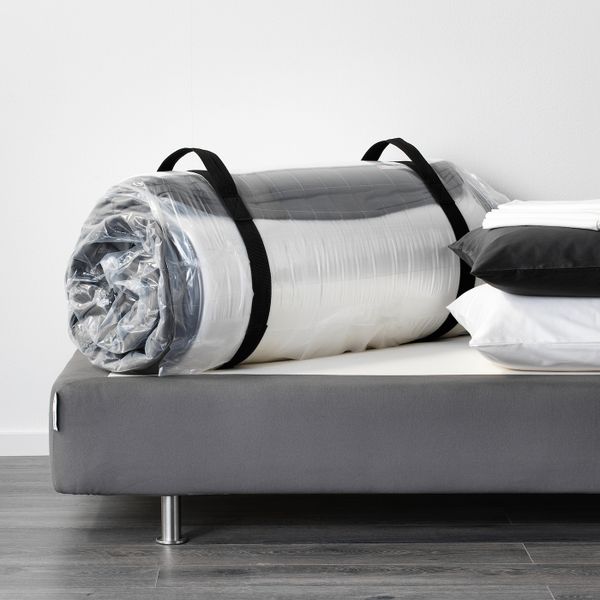 Матрас с пружинами карманного типа, средней жесткости, темно-серый, 140x200 см IKEA ХОВОГ 403.693.31 - фото 5