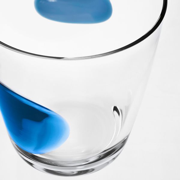 Стакан, синий 30 сл IKEA FABULÖS ФАБУЛЁС 203.545.90 - схема-чертеж с размерами