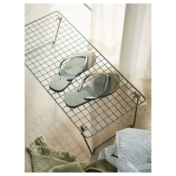 Полка для обуви, 58x27x17 см, серо-зеленый IKEA GREJIG ГРЕЙГ 005.508.94 - фото 3