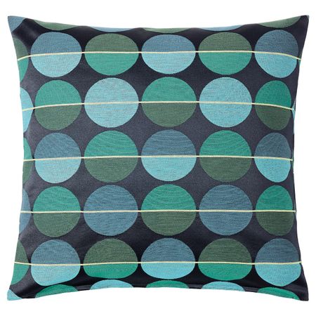 Чехол на подушку, синий-зеленый 50x50 см IKEA ОТТИЛЬ 503.623.86
