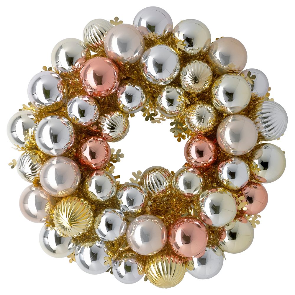 Украшение, венок ВИНТЕР 2015, золотой (40 см) - схема-чертеж с размерами