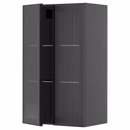 METOD Навесной шкаф/полки/2стеклян двери