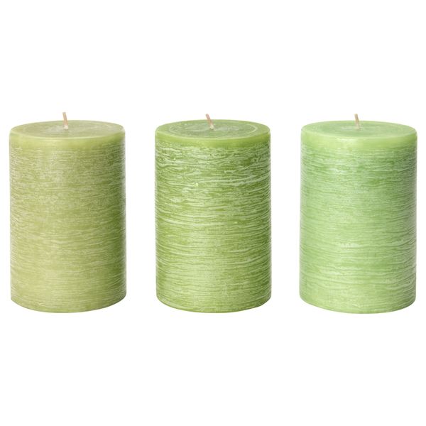 Неароматическая свеча формовая ФЁРСОКА, зеленый (10 см) - фото 1