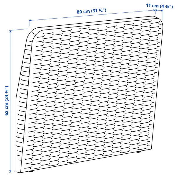 IKEA в интерьере - схема-чертеж с размерами