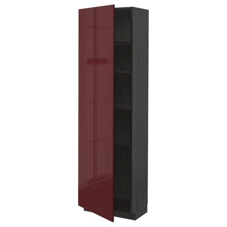 Высокий шкаф с полками, 60x37x200 cm IKEA METOD МЕТОД 594.674.83