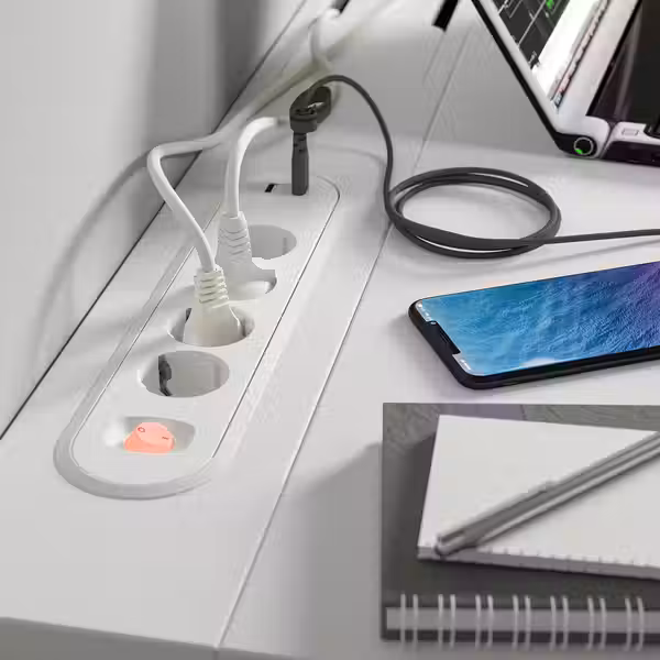 MITTZON МИТТЗОН Письменный стол - белый 140x60 см - фото 9