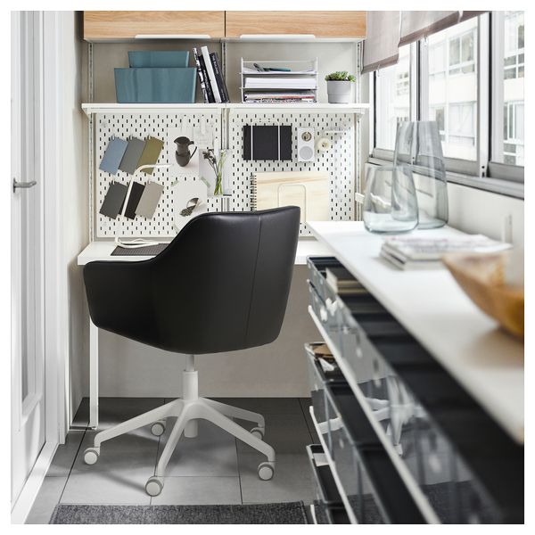 Конференц-стул, Grann черный-белый IKEA LÅNGFHATTEFJÄLL ХАТТЕФЬЕЛЛЬ ЛОНГФЬЕЛЛЬ, TOSSBERG ТОССБЕРГ 195.096.92 - фото 5