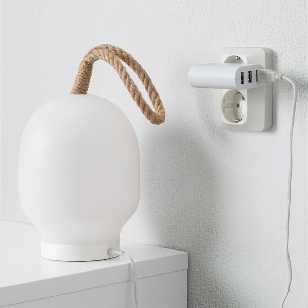 Многофункционнальная подсветка, светодиод, белый IKEA ВЭРМЕР 804.405.47 - схема-чертеж с размерами