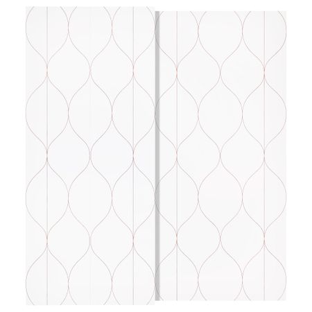 Пара раздвижных дверей СВОРКМО, сетчатый орнамент белый, оранжевый