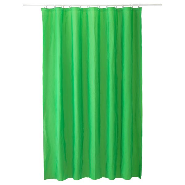Штора для ванной ЭГГЕГРУНД, зеленый (180x200 см) - фото 1