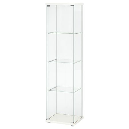 Шкаф-витрина, белый 43x163 см IKEA DETOLF ДЕТОЛЬФ 303.833.61