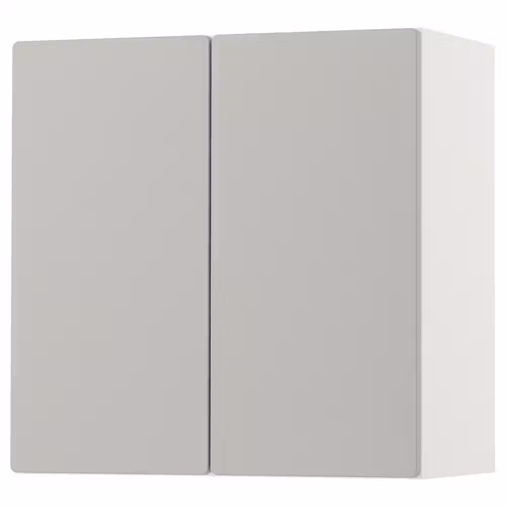 SMÅSTAD Навесной шкаф - белый серый/с 1 полкой 60x32x60 см - фото 1