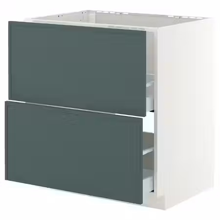METOD / MAXIMERA Напольный шкаф п/мойку+2фасада/2 ящ