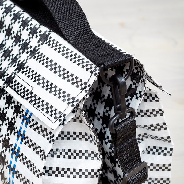 Сумка, черный-белый IKEA SAMMANKOPPLA САММАНКОППЛА 404.643.47 - фото 2