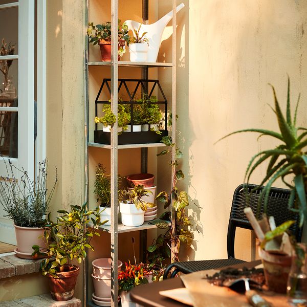 Стеллаж, для дома, улицы, 40x27x183 см IKEA HYLLIS ХИЛЛИС 204.885.04 - фото 3