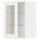 Навесной шкаф, полки, стеклянная дверца, 40x60 cm IKEA METOD МЕТОД 494.734.70