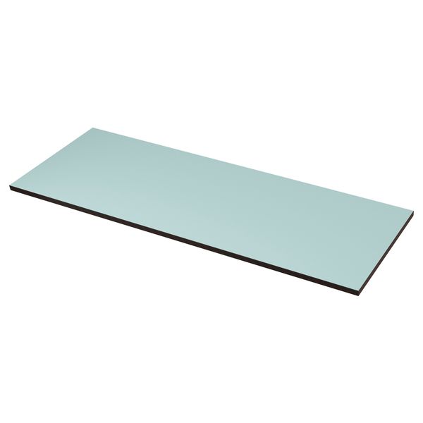 Столешница, двусторонняя ЭКБАККЕН, коричнево-чёрный, светлая бирюза с коричнево-черной окантовкой (246x2.8 см) - фото 3