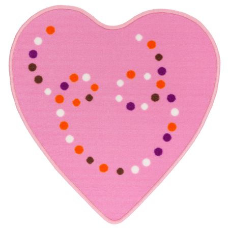 Ковер, короткий ворс ЕРТЛИГ, розовый (67x64 см)