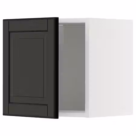 METOD Навесной шкаф - белый/Bodbyn чёрный 40x40 см