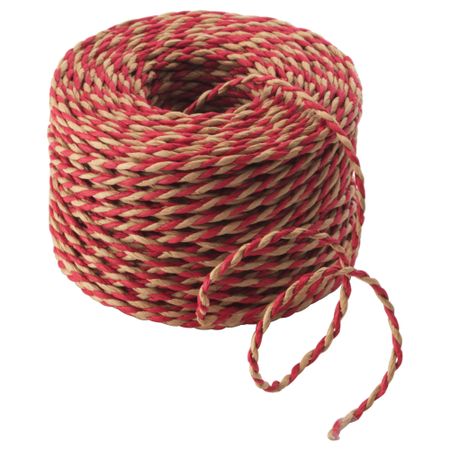 Тесьма ВИНТЕР 2018, бежевый, красный (40 м)