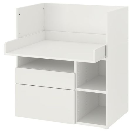 SMÅSTAD Письменный стол - белый белый/с 2 ящиками 90x79x100 см