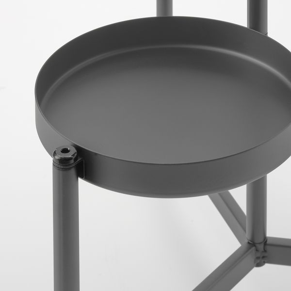 Пьедестал для цветов, для дома, улицы темно-серый, 58 см IKEA OLIVBLAD ОЛИВБЛАД 405.855.75 - схема-чертеж с размерами