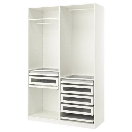 PAX Гардероб, комбинация - белый 150x58x236 см